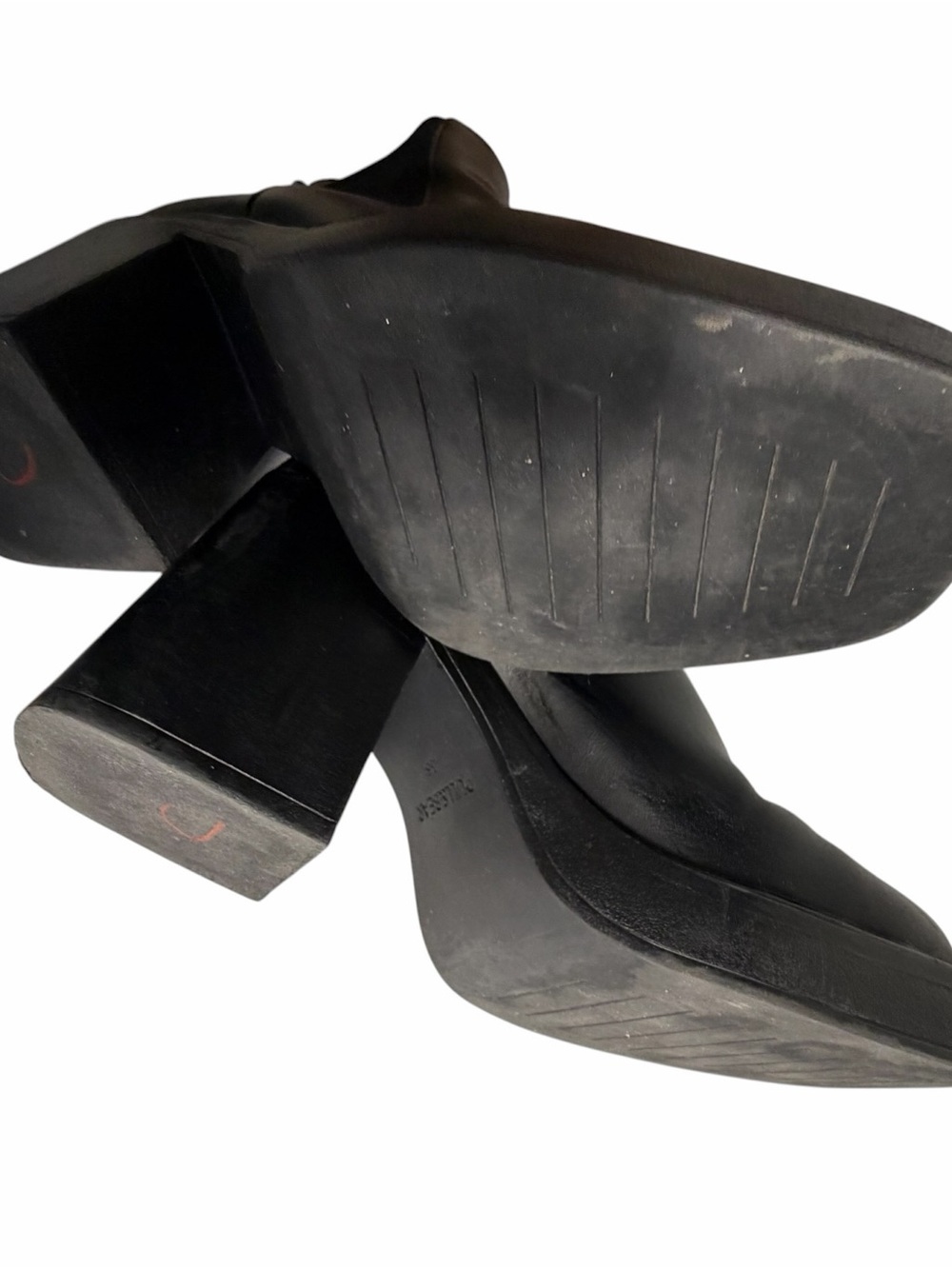 Pull & Bear Women's Black Leather Chelsea Booties Sz 38 (7.5) - Picture 11 of 12